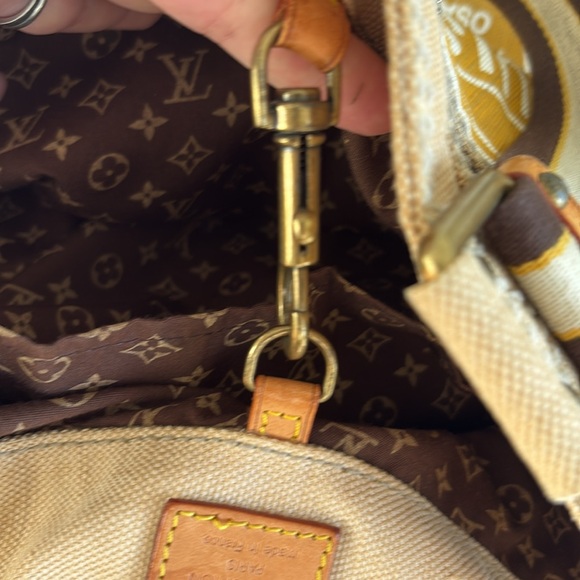 LOUIS VUITTON Cruise Line Globe Shopper PM Tote Bag, Handbag, Yellow, Natural - Picture 3 of 12